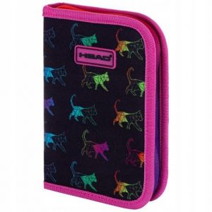 Penál 1 zip Rainbow Kitty - prázdný 1 zip 2kl