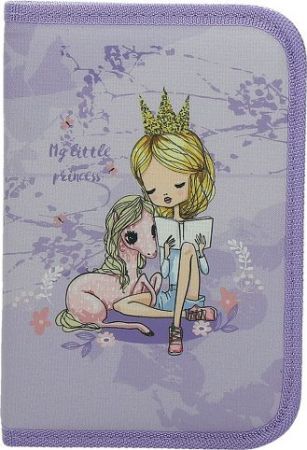 Penál 1 zip 2 klopy prázdný Fairy