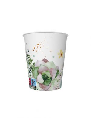 Papírový kelímek 0,25l Floral Frame