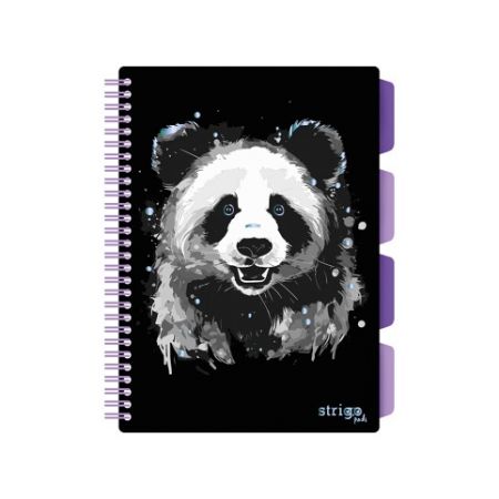 Blok Strigo B5/100l 80g Panda spirála s rozřaďovačem
