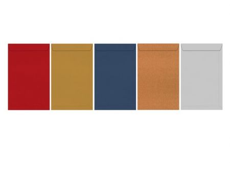 Dopisní obálka metallic 120g C4 229x324mm - mix barev