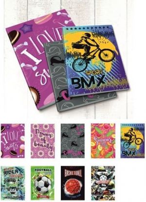Školní sešit A4 Classic desky 300g soft cover 52 listů, 55gsm linky