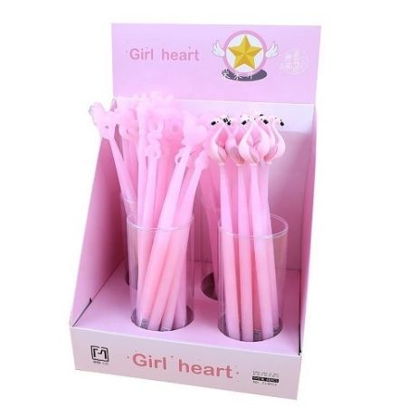 Gelová tužka Girl Heart balení Silicon