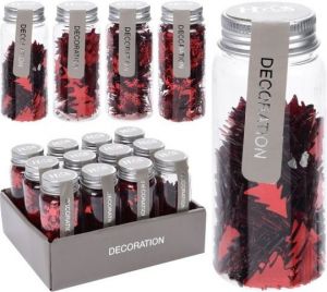 Konfety 40g červené mix 4 designy