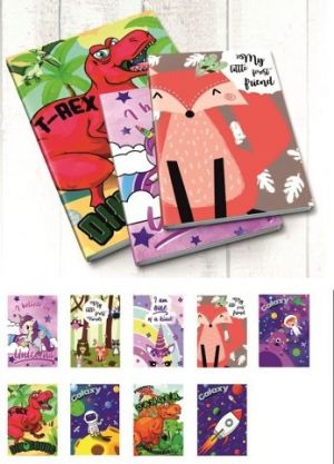 Školní sešit A4 Premium desky 300g soft cover 52 listů, 80gsm,