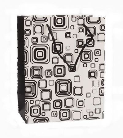 Taška dárková geometrické vzory 848 M 320x260x120mm