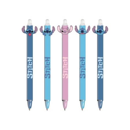 Stitch gumovací gelové pero modré DPL30