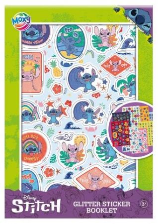 Třpytivé samolepky Stitch A5 8 archů