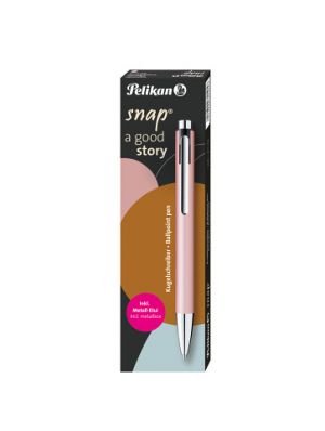 Pelikan - Pero kuličkové K10 růžové Snap Metalic