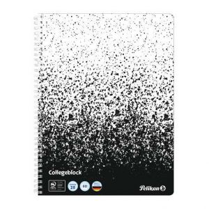 Pelikan - Blok spirálový A4/80 listů, čtvereček, černá/bílá
