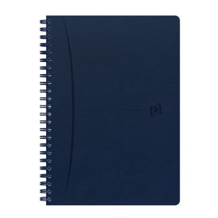 Oxford - Blok spirálový Oxford Signature A5/80 listů, čtverečkovaný, modrý