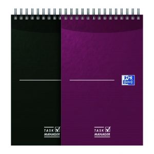 Oxford - Blok spirálový Oxford Essentials Task Manager 12,5 x 20 cm/70 listů, linkovaný