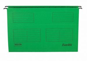 Bantex - Desky závěsné A4 Bantex, zelené, karton 220 g/m2