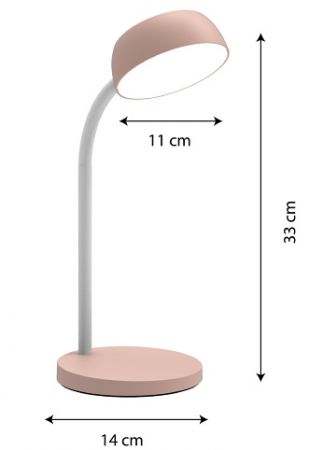 Unilux - Lampa stolní Unilux Tamy růžová