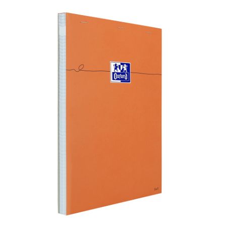 Blok poznámkový Oxford Orange A4+/80 listů, čtverečkovaný