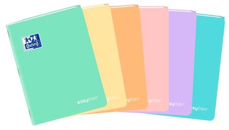 Oxford - Sešit Oxford Easybook A5/60 listů, linkovaný, mix pastel