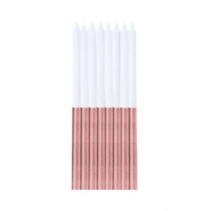 ALBI Svíčky dortové bílo-rose gold 16 ks