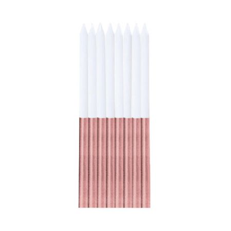 ALBI Svíčky dortové bílo-rose gold 16 ks