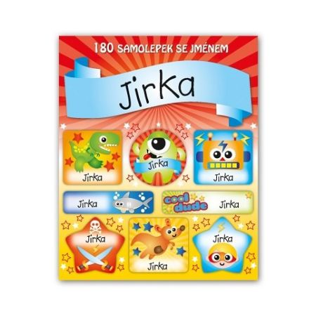 ARGUS Veselé nálepky samolepky se jménem Jirka 11140101