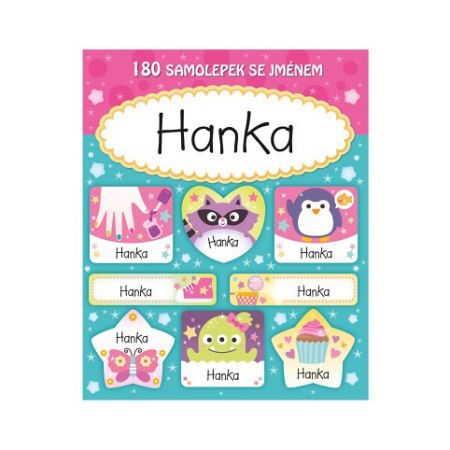 ARGUS Veselé nálepky samolepky se jménem Hanka 11140142