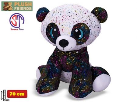 Plush Friends Star Sparkle panda plyšová 70cm sedící 0m+