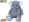 Plush Friends slon plyšový 135cm s mašlí 0m+