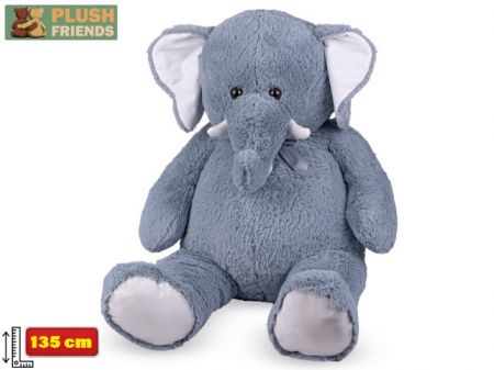Plush Friends slon plyšový 135cm s mašlí 0m+