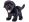 Labrador plyšový 23cm stojící černý 0m+