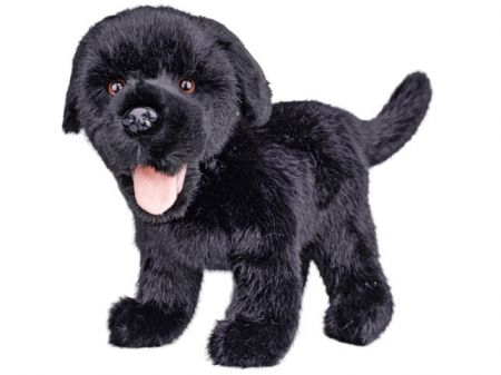 Labrador plyšový 23cm stojící černý 0m+