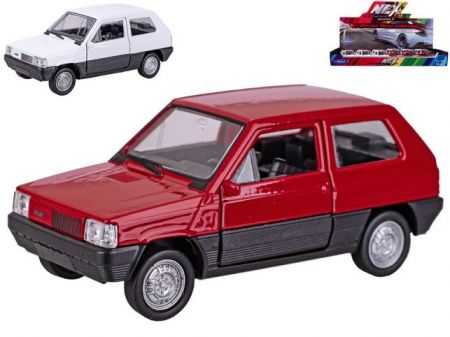 Welly Fiat Panda 11cm kov zpětný chod 2barvy