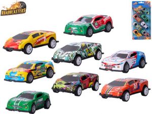 Roadblasters auto 7,5cm kov zpětný chod 8ks v krabičce