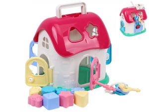 Domeček vkládací 22,5x19,5x21cm 12m+ v síťce