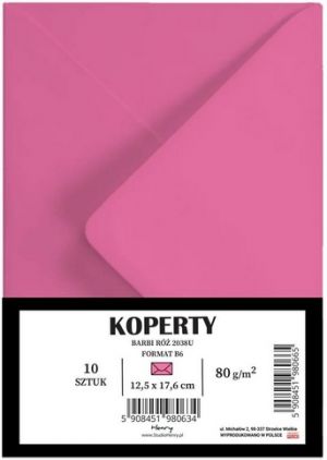 Obálka 178x131 mm růžová B6 80g