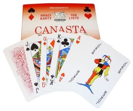 MEZUZA Karty CANASTA 1603 papír