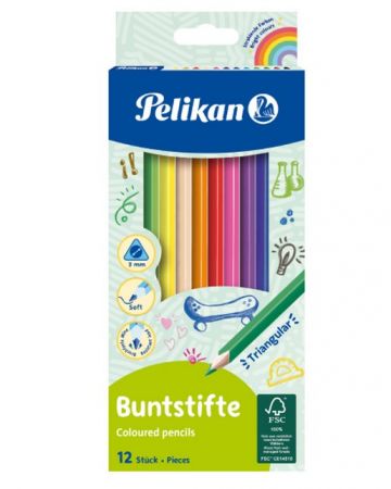 Pastelky 12 barev trojhranné (Herlitz)