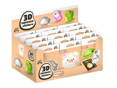 Gifty - 3D sqeeze stickers - mix 1