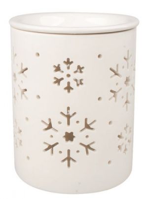 Aromalampa vločky porcelánová 10.5 x 13 x 10,5 cm