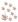 Koníci dřevění na kolíčku 3 x 2,5 x 0,3 cm, 9 ks v sáčku