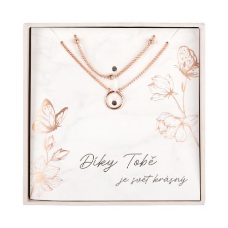 ALBI Dvojitý náhrdelník - Díky Tobě