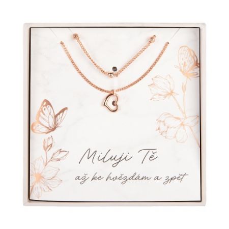 ALBI Dvojitý náhrdelník - Miluji Tě