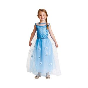 ALBI Kostým dětský Princezna modré šaty vel. 4-6 let