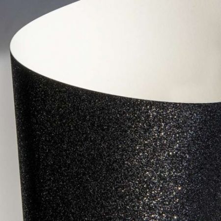 Kreativní papír A4 třpytivý - 210 g/m2, černý, 5 listů                