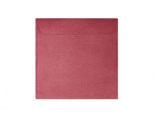 Ozdobné obálky Pearl - 14,5 x 14,5 cm, 120 g/m2, perleťové, červené, 10 ks