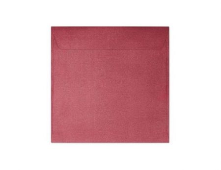 Ozdobné obálky Pearl - 14,5 x 14,5 cm, 120 g/m2, perleťové, červené, 10 ks        
