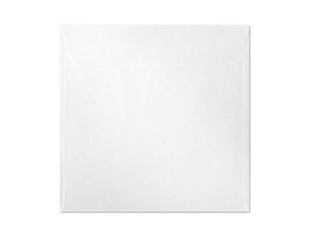 Ozdobné obálky Millenium - 15,8 x 15,8 cm, 120 g/m2, metalické, diamantově bílé, 10 ks