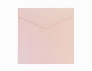 Ozdobné obálky Smooth - 16x16cm, 130 g/m2, saténově růžové, 10 ks