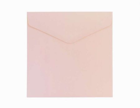 Ozdobné obálky Smooth - 16x16cm, 130 g/m2, saténově růžové, 10 ks