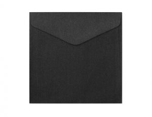 Ozdobné obálky Pearl - 16x16cm, 150 g/m2, perleťové, černé, 10 ks
