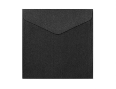 Ozdobné obálky Pearl - 16x16cm, 150 g/m2, perleťové, černé, 10 ks