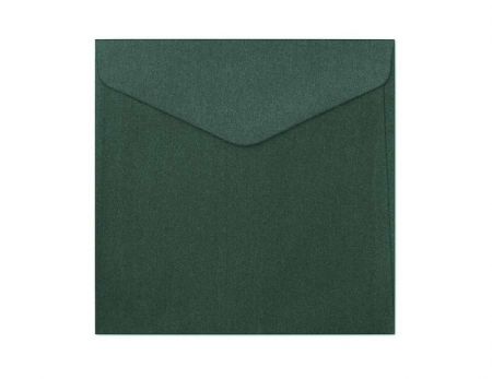 Ozdobné obálky Pearl - 16x16cm, 150 g/m2, perleťové, zelené, 10 ks